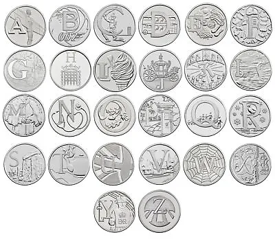 Ten Pence 10p 2018/2019 UNCIRCULATED A To Z Coins Royal Mint Coin Hunt Free P&P • £4.99