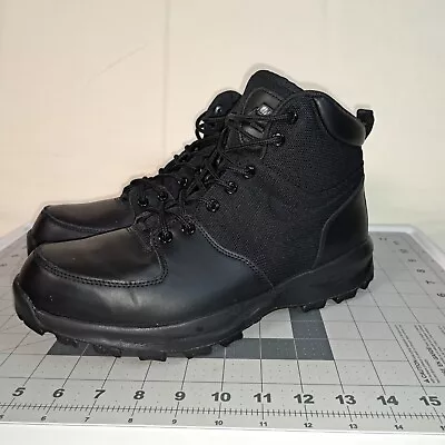 Nike MANOA Leather Water Resistant Black Boots 456975 001  Men's Size 11.5 • $45