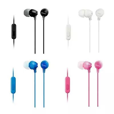£8.68 • Buy Genuine Sony In-Ear Stereo Deep Bass Earphones Headphones 3.5 Jack MDR-EXX15AP 