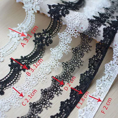 Guipure Bridal Dress Lace Edging Corded Costume Trim Embroidery DIY Ribbon 3 M • £5.99