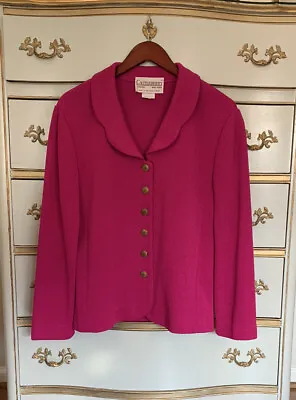 Vintage Pink Castleberry Jacket Size 12  Button Cardigan  • $59.99