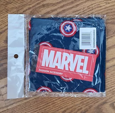 NEW Marvel Captain America Shield Bandana 54 Cm X 54cm Bioworld LootCrate Scarf • $6.75