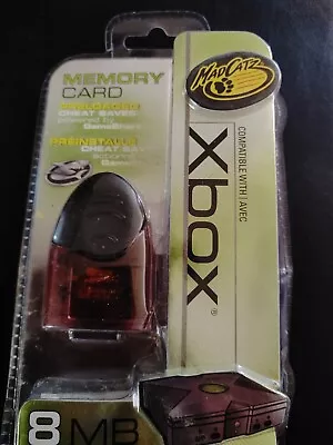 XBOX Memory Card 8 MB Brand New Mad Catz RED Clear TRANSLUCENT GameShark! • $30