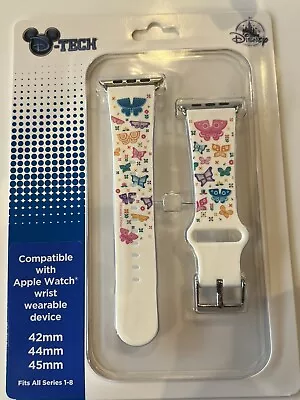 DISNEY PARKS Epcot Flower & Garden Butterflies Apple Watch Band 42 44 45 Mm • $52.95