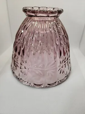 £19.87 • Buy Fairy Light Lamp Shade Lt Pink Mauve Iridescent Large Daisy Scalloped 6  Homco