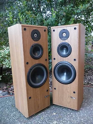 Vintage Infinity Reference Four Floor Standing Speakers W Emit-R Ribbon Tweeters • $400