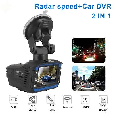 2IN1 Anti Radar Laser Police Detector Speed Car Recorder Dash Camera Night • $36.54