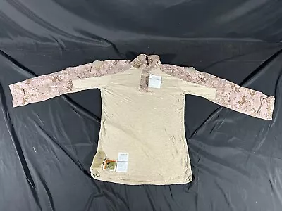 USMC Marine Digital Desert MARPAT FR Combat Shirt FROG Medium Long • $45