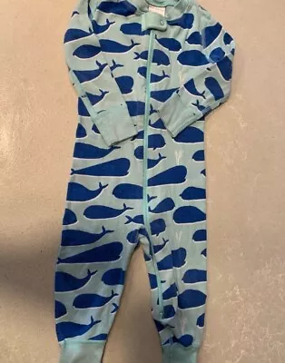 Hanna Anderson Whale Pjs- 18-24 Months- Minor Pilling Due To Wear • $16.99