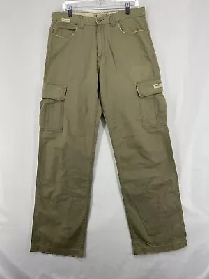 BKE Pants Men's 32L Utility Cargo Beige Straight Fit Slash Pocket Casual DEFECT • $12.99