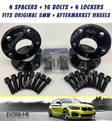 Black Alloy Wheel Spacers 15mm Fit Bmw 5x112 G20 G22 G80 G81 G82 G30 + Locker 66 • $199.20