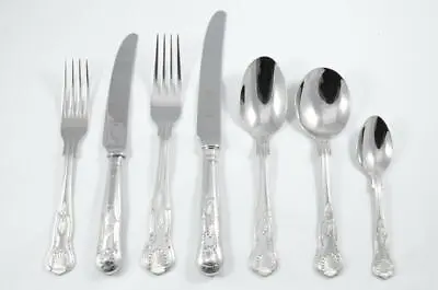 £54.95 • Buy New Stainless Steel Kings Pattern 7 Piece Place Setting Made In Sheffield