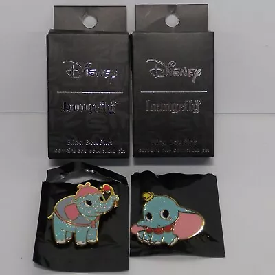 Disney Loungefly Baby Dumbo & Mom Mrs Jumbo Glitter Chibi Blind Box Enamel Pins • $17.95