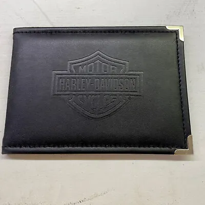 Black Harley Davidson Motorcycles Certificate Of Origin Folding Holder Frame • $15.99