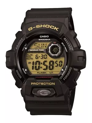 Casio G-Shock Men's Quartz World Time Ion Plated 52mm Digital Watch G-8900-1 • $96.99