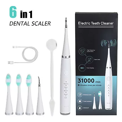 $13.99 • Buy Ultrasonic Dental Scaler Electric Tooth Cleaner Calculus Remover Teeth Whitening