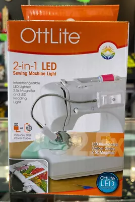 OttlLite  2 In 1 LED Sewing Machine Ligth 2.5 Magnifier And LED Reading Light • $20.95