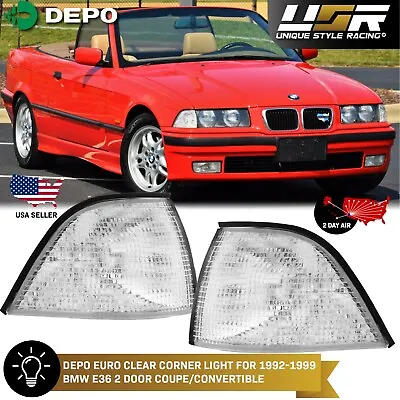 DEPO Euro Clear Corner Light For 1992-1999 BMW E36 2D 3-Series M3 Coupe & Cabrio • $40.71