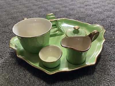 Royal Winton Green Part Breakfast Set Vintage 6x Pieces • $79