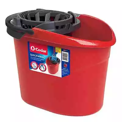 O-Cedar QuickWring Bucket 2.5 Gallon Mop Bucket With Wringer Red • $20