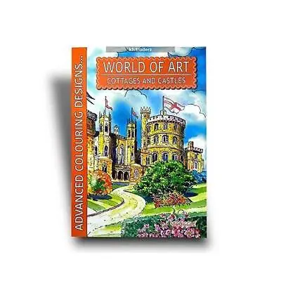 Adult Colouring Book Colour Therapy Cottages And Castles Anti Stress A4 • £3.79