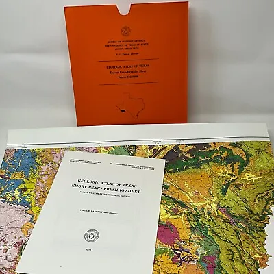 Geologic Atlas Of Texas: Emory Peak - Presidio Sheet Geologic Map 1979 • $12.99