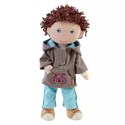 HABA Lian 12  Soft Boy Doll With Brown Hair Blue Eyes And Embroidered Face • $29.99