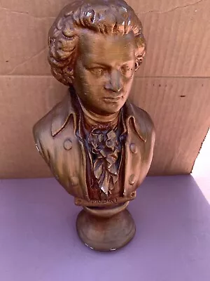 Bust Of Wolfgang Amadeus Mozart  Music Composer By BASCO Italian Antiquities 12  • $24.95