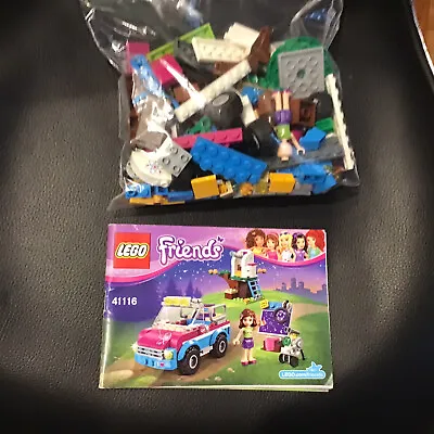 Lego Friends: Olivia's Exploration Car And Observatory (41116) Retired Set. • $12.99