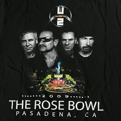 U2 2009 360 Tour The Rose Bowl Pasadena California Concert Bono Shirt Size Small • $26.42