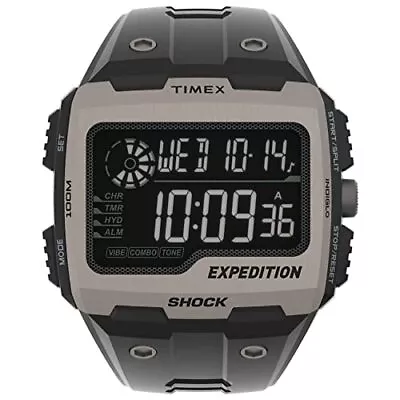 Timex Men's Expedition Waterproof Quartz Resin Strap Black4B24900VQ Superb • $103.78