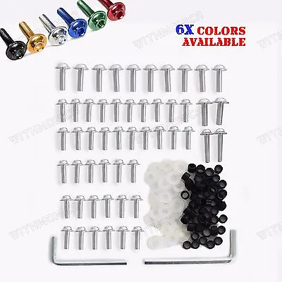 Aluminum Fairing Bolt Kit Washers Spanner For 1999 2000 2001 2002 Yamaha YZF R6 • $9.99