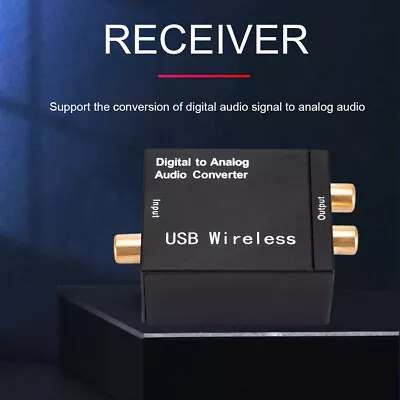 192KHz DAC Converter Bluetooth-compatible Optical Fiber For TV Home Cinema • £5.52