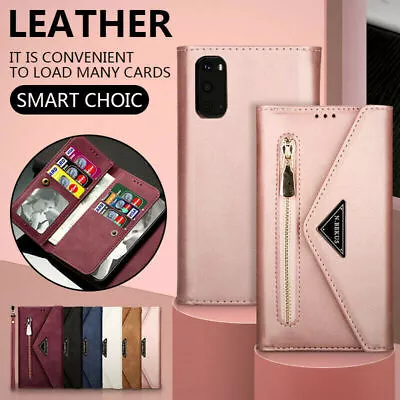 For Huawei P40 P30 P20 Mate 20 Pro Lite Y6/Y7 2019 Flip Wallet Zipper Case Cover • $24.69