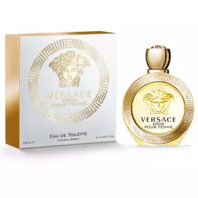 VERSACE EROS POUR FEMME 3.3 / 3.4 Oz Edt Perfume New In Box • $52