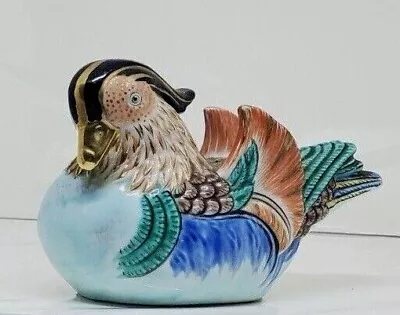 Chinese Bird Figurine Sculpture Vintage Ceramic Heavy Marked • $12.74