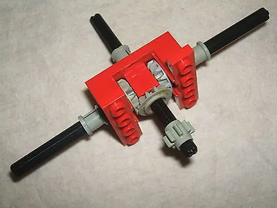£3.69 • Buy LEGO Technic RED Split T Gearbox / Engine + Gears / Cogs & Black Axles