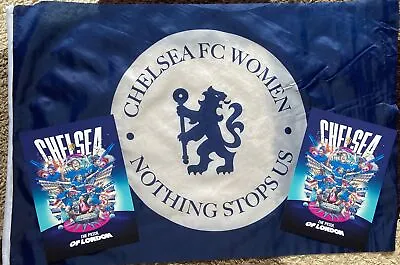 Chelsea Fc Woman.brand New Official Flag Plus Poster Nothing Stops Us..free P/p • $29.02