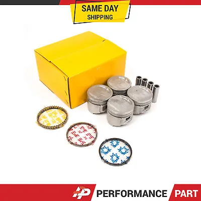 Pistons With Rings @STD Fit 85-89 Mitsubishi Dodge Plymouth 1.5 SOHC 4G15 G4AJ • $99.99