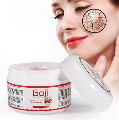 Moisturizer Cream Goji Berry Anti-Age Anti-Wrinkle Antioxidant Face Natural For • £12.28