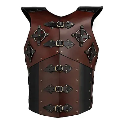 Medieval Men Body Armour Buckle Breastplate Gladiator Viking Warrior Armor • $55.99