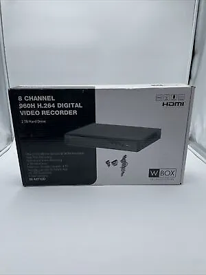 W Box 8 Channel 960H H.264 DVR 2TB Hard Drive Included New Open Box • $129.34