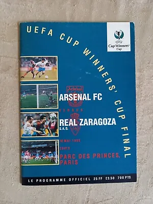 £0.99 • Buy 1995 UEFA Cup Winners Final Real Zaragoza V Arsenal Programme. 