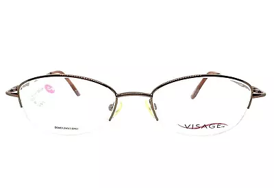 1 Unit New Visage Cashmere Brown Eyeglass Frame 50-18-135 #804 • $68