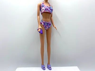 Fashionista Barbie Doll Swimsuit Bikini Halter Top Sandals Set • $8