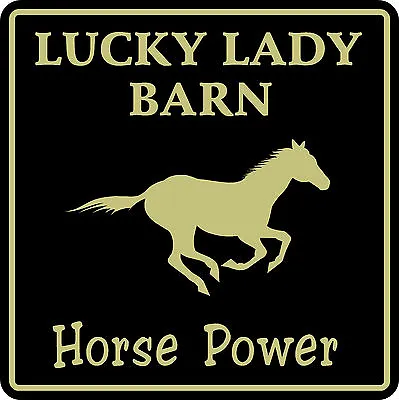 Personalized Horse Stable Sign #6 Barn Ranch Farm Equestrian USA Made Gift • $26.35