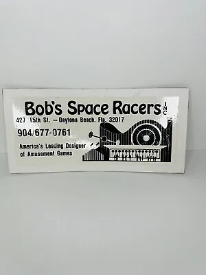 Vintage Carnival Game Sign Bobs Space Racers Inc • $14.99