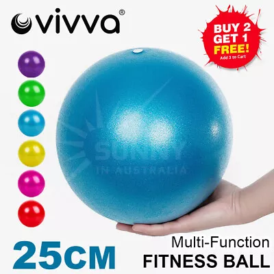 25cm Yoga Ball Gymnastic Fitness Pilates Exercise Fitball Small PVC Balance New • $7.55