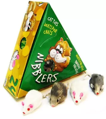 LM Hagen Catit Nibblers Fur Mice Cat Toys Deluxe Fur Mice Display Box • $44.22