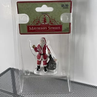 NEW OLD STOCK Mayberry Street SANTA BELL RINGER Xmas Village Accessories • $13.64